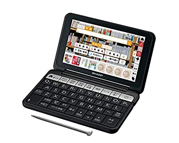 【中古】(未使用・未開封品)シャープ カラー電子辞書 Brain 高校生モデル ブラック系 2018年春モデル PW-SH5-B