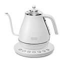 【中古】デロンギ(DeLonghi) 電気ケトル アイコナ カフェ ホワイト ?温度設定機能/保温機能付き 1.0L KBOE1230J-W