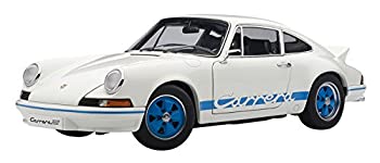 【中古】AUTOart 1/18 ポルシェ 911 カレラ RS 2.7 '73 (ホワイト・ブルー) 完成品