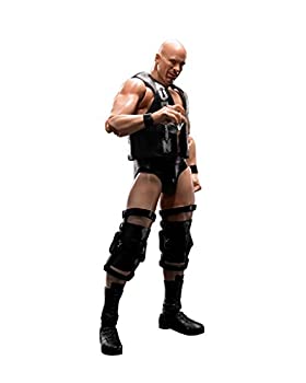 【中古】(非常に良い)S.H.フィギュアーツ WWE ストーン・コールド・スティーブ・オースチン(Stone Cold Steve Austin) 約160mm PVC&ABS製 可動フィギュア