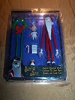 【中古】(非常に良い)ナイトメアビフォアクリスマス シリーズ3 Santa Jack Features:Possessed WreathChristmas ElfSheet MusicPenguinand Candy Cane