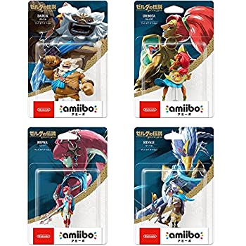 【中古】(未使用・未開封品)amiibo ブレス オブ ザ ワイルド ( ゼルダの伝説シリーズ ) 4個セット ( ダルケル・ウルボザ・ミファー・リーバル )