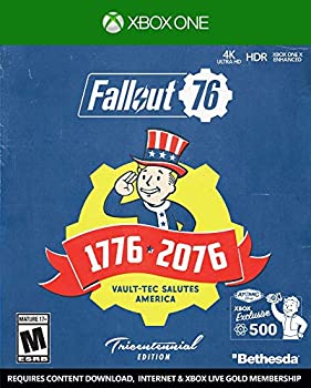 【中古】Fallout 76 - Tricentenninal Edition (輸入版:北米) - XboxOne【メーカー名】Bethesda Softworks(World)【メーカー型番】FAOCDXX1PENA【ブランド名】Bethesda Softworks(World)【商品説明】Fallout 76 - Tricentenninal Edition (輸入版:北米) - XboxOne当店では初期不良に限り、商品到着から7日間は返品を 受付けております。他モールとの併売品の為、完売の際はご連絡致しますのでご了承ください。中古品の商品タイトルに「限定」「初回」「保証」などの表記がありましても、特典・付属品・保証等は付いておりません。品名に【import】【輸入】【北米】【海外】等の国内商品でないと把握できる表記商品について国内のDVDプレイヤー、ゲーム機で稼働しない場合がございます。予めご了承の上、購入ください。掲載と付属品が異なる場合は確認のご連絡をさせていただきます。ご注文からお届けまで1、ご注文⇒ご注文は24時間受け付けております。2、注文確認⇒ご注文後、当店から注文確認メールを送信します。3、お届けまで3〜10営業日程度とお考えください。4、入金確認⇒前払い決済をご選択の場合、ご入金確認後、配送手配を致します。5、出荷⇒配送準備が整い次第、出荷致します。配送業者、追跡番号等の詳細をメール送信致します。6、到着⇒出荷後、1〜3日後に商品が到着します。　※離島、北海道、九州、沖縄は遅れる場合がございます。予めご了承下さい。お電話でのお問合せは少人数で運営の為受け付けておりませんので、メールにてお問合せお願い致します。営業時間　月〜金　11:00〜17:00お客様都合によるご注文後のキャンセル・返品はお受けしておりませんのでご了承ください。