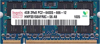 yÁzhynix PC2-6400S (DDR2-800) 4GB SO-DIMM 200pin m[gp\Rp ^ԁFHMP351S6AFR8C-S6 ۏؕi