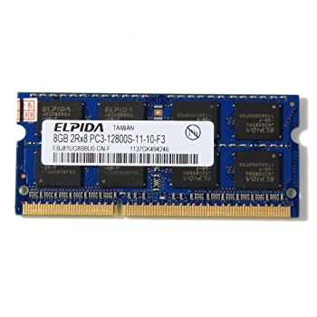 【中古】(非常に良い)ELPIDA 8GB Memory Ram PC3-12800S-11-10-F3 1600MHZ 204pins SO-DIMM