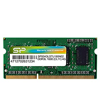 【中古】シリコンパワー ノートPC用メモリ 1.35V (低電圧) DDR3L 1600 PC3L-12800 4GB×1枚?204Pin Mac 対応 SP004GLSTU160N02