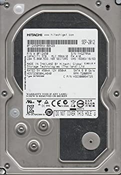 【中古】HDS723030ALA640、PN 0F12450、MLC MRKA10、Hitachi 3TB SATA 3.5 ハードドライブ