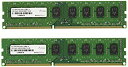 【中古】アドテック DDR3 1333/PC3-10600 Unbuffered DIMM 2GB×2枚組 ADS10600D-2GW