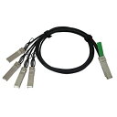 【中古】(非常に良い)レノボ・ジャパン IBM BNT 3M QSFP+ DAC ブレイクアウトケーブル 49Y7887