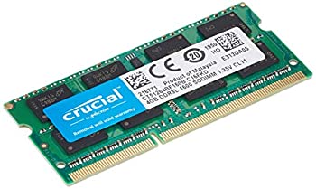 yÁzCrucial [Micron] DDR3L m[gPCp[ 4GB ( 1600MT/s / PC3-12800 / CL11 / 204pin / 1.35V/1.5V / SODIMM ) CT51264BF160B