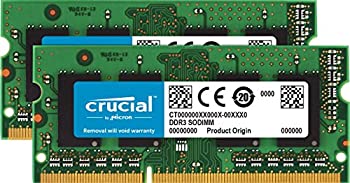 yÁzCrucial [MicronCrucialuh] DDR3 1600 MT/s (PC3-12800) 16GB kit (8GBx2) CL11 SODIMM 204pin 1.35V/1.5V for Mac CT2K8G3S160BM