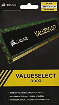 【中古】CORSAIR DDR3 デスクトップ Memory Module VALUE SELECT Series 8GB×2kit CMV16GX3M2A1600C11