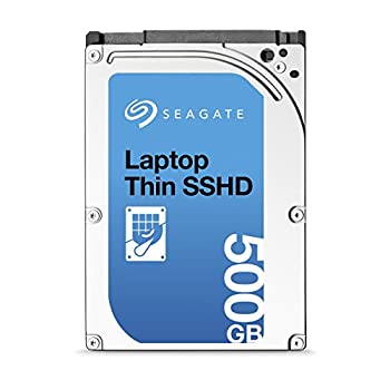 【中古】Seagate 2.5inch Hybrid Laptop Thin SSHD ST500LM000 SATA 6Gb/s 500GB 5400rpm 64MB AF