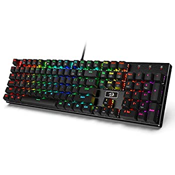 【中古】Redragon k556 RGB 茶軸104キー メカニカルゲーミングキーボード ゲーミングキーボード 8つキーカスタマイズ可能 USB有線 7色+6モードバックラ 【中古】Redragon k556 RGB 茶軸104キー メカニカルゲーミングキーボード ゲーミングキーボード 8つキーカスタマイズ可能 USB有線 7色+6モードバックラ