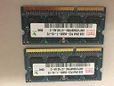 【中古】hynix PC3-8500S (DDR3-1066) 2GB x 2枚組み 合計4GB SO-DIMM 204pin ノートパソコン用メモリ 動作保証品(2)