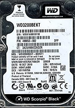 šWestern Digital WD3200BEKT-60V5T1 320GB DCM: HBNTJABB [¹͢]