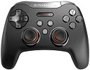 【中古】SteelSeries Bluetooth接続 ワイヤレスゲーミングパット（ブラック）Stratus XL Wireless Gaming Controller 69050