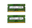 【中古】Samsung 8GB キット (2 x 4GB)、204-pin SODIMM DDR3 PC3L-12800、1600MHz RAMメモリーモジュー...