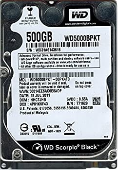 【中古】Western Digital WD5000BPKT-00PK4T0 500GB DCM: HHCTJHB [並行輸入品]