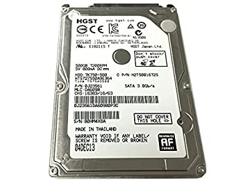 yÁzHGST 7K750-500 HTS727550A9E364 (0J23561) 500GB 7200RPM 16MB Cache SATA 3.0Gb/s 2.5