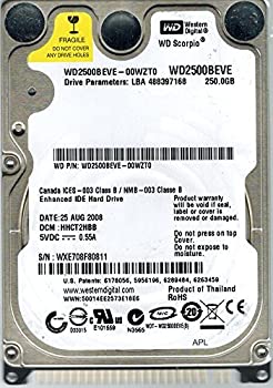 yÁzWestern Digital WD2500BEVE-00WZT0 250GB DCM: HHCT2HBB [sAi]