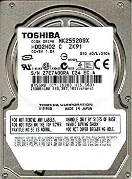 【中古】Toshiba MK2552GSX 250GB HDD2H02 C ZK
