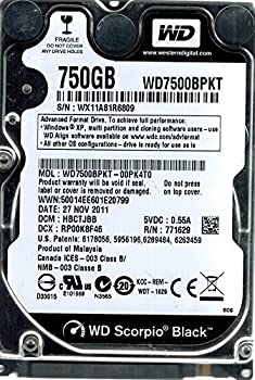 yÁzWestern Digital wd7500bpkt-00pk4t0?750?GB DCM : hbctjbb