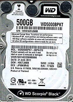 【中古】Western Digital wd5000bpkt-00pk4t0?DCM : hbctjbbb 500?GB