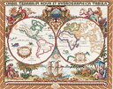 【中古】(非常に良い)Janlynn　クロスステッチキット　Olde World Map　【並行輸入品】　　　　　　　　　　　　Janlynn Cross Stitch Kit 15-Inch by 18-Inch Olde W