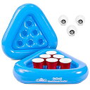 【中古】(未使用・未開封品)Go Pong Pool Pong Rack Floating Beer Pong Set　フローティング　ビアポン　セット 2ラフト 3ボール付き..