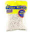 yÁz(ɗǂ)Pony Bead Big Value Pack 9mm 1000/Pkg-Opaque White (sAi)