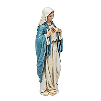 【中古】(非常に良い)高さ約15cm 聖母マリア像/ 汚れなき御心/ 6 Immaculate Heart of Mary Statue Catholic Gift（並行輸入品