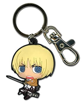 【中古】進撃の巨人 Attack on Titan アルミン ちびラバーキーホルダー PVC 並行輸入品