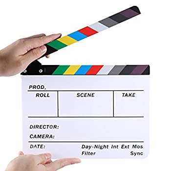 【中古】NEEWER 10x8in/25x20cm ドラマ・映画撮影用 アクリルボード式 ホワイトアクリルボード式 アクリル材質で カチンコ (色彩柄)【並行輸入品】
