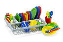 yÁz(ɗǂ)[Kidzlane]Kidzlane Durable Kids Play Dishes Pretend Play Childrens Dish Set 29 Piece with Drainer 0531 [sAi]