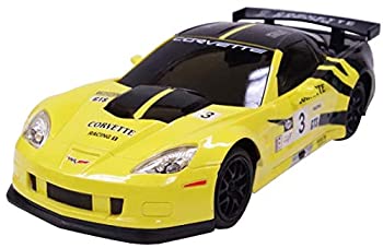 【中古】 非常に良い 2.4GHz 1/24 RCカー コルベット C6.R イエロー/ブラック 電動ラジオコントロール 14270