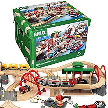 【中古】BRIO (ブリオ) WORLD レール&ロードデラックスセット [ 木製レール おもちゃ ] 33052【メーカー名】ブリオジャパン【メーカー型番】33052【ブランド名】BRIO【商品説明】BRIO (ブリオ) WORLD レール&ロードデラックスセット [ 木製レール おもちゃ ] 33052当店では初期不良に限り、商品到着から7日間は返品を 受付けております。他モールとの併売品の為、完売の際はご連絡致しますのでご了承ください。中古品の商品タイトルに「限定」「初回」「保証」などの表記がありましても、特典・付属品・保証等は付いておりません。品名に【import】【輸入】【北米】【海外】等の国内商品でないと把握できる表記商品について国内のDVDプレイヤー、ゲーム機で稼働しない場合がございます。予めご了承の上、購入ください。掲載と付属品が異なる場合は確認のご連絡をさせていただきます。ご注文からお届けまで1、ご注文⇒ご注文は24時間受け付けております。2、注文確認⇒ご注文後、当店から注文確認メールを送信します。3、お届けまで3〜10営業日程度とお考えください。4、入金確認⇒前払い決済をご選択の場合、ご入金確認後、配送手配を致します。5、出荷⇒配送準備が整い次第、出荷致します。配送業者、追跡番号等の詳細をメール送信致します。6、到着⇒出荷後、1〜3日後に商品が到着します。　※離島、北海道、九州、沖縄は遅れる場合がございます。予めご了承下さい。お電話でのお問合せは少人数で運営の為受け付けておりませんので、メールにてお問合せお願い致します。営業時間　月〜金　11:00〜17:00お客様都合によるご注文後のキャンセル・返品はお受けしておりませんのでご了承ください。