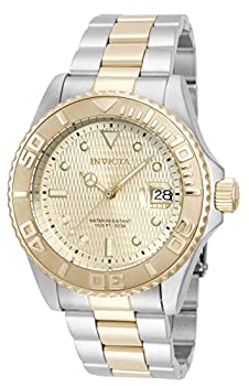 yÁzInvicta Men's 14343 Pro Diver Analog Display Two Tone Watch