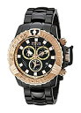 yÁzwatch Invicta Men's 18238 Subaqua Quartz Multifunction Black, Rose Gold Dial Watch