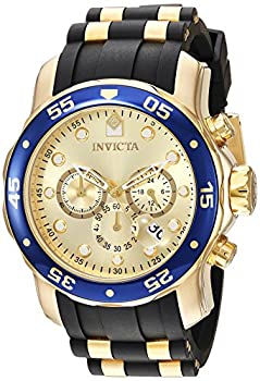 yÁzCBN^ Invicta Men's 17881 Pro Diver Quartz Multifunction Gold Dial Watch [sAi]