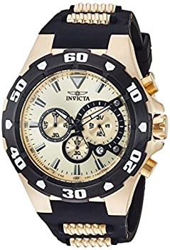 yÁzInvicta Men's 'Pro Diver' Quartz Stainless Steel and Silicone Casual Watch%J}% Color:Two Tone (Model: 24682)