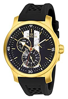 yÁzInvicta Men's 27122 S1 Rally Quartz 3 Hand Black White Dial Watch