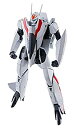 【中古】HI-METAL R 超時空要塞マクロス VF-2SS バルキリーII +SAP(シルビー・ジーナ機) 約160mm ABS&PVC&ダイキャスト製 塗装済み可動フィギュア