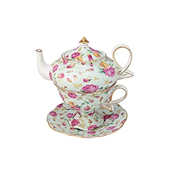 š(̤ѡ̤)Gracie China by Coastline Imports 4-Piece Porcelain Tea ...