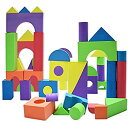 【中古】(非常に良い)Giant Foam Building Blocks Building Toy for Girls and Boys Ideal Blocks/Construction Toys for Toddlers 50 Pieces Different Shapes Siz