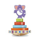 【中古】(非常に良い)Melissa & Doug ファーストプレイ 木製象ロッキングスタッカー (6個)