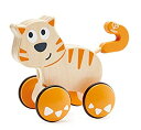 【中古】(未使用・未開封品)Hape Cat 木製プッシュアクティビティトイ 12ヶ月