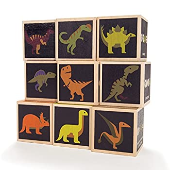 yÁzUncle Goose Dinosaur Blocks - Made in the USA