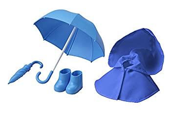 【中古】コトブキヤ キューポッシュえくすとら 雨の日セット 青 ノンスケール ABS&TPE&ナイロン製 塗装済みフィギュア用アクセサリー