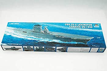 【中古】トランペッター 1/350 米海軍 空母 CV-2 レキシントン プラモデル